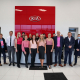 Team at Cockram Kia wearing pink