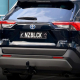 Black number plates on a Toyota RAV4 GXL Hybrid