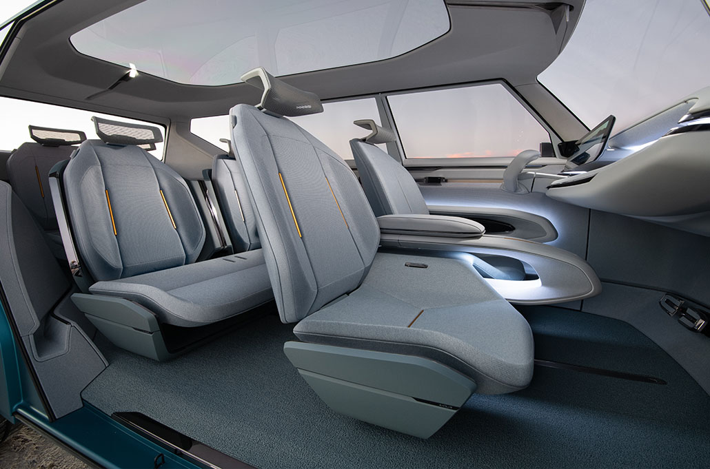 Kia EV9 concept car seating arrangement