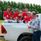 Miles Toyota Polo team with Mark Mills in Hilux at A Day at the Polo