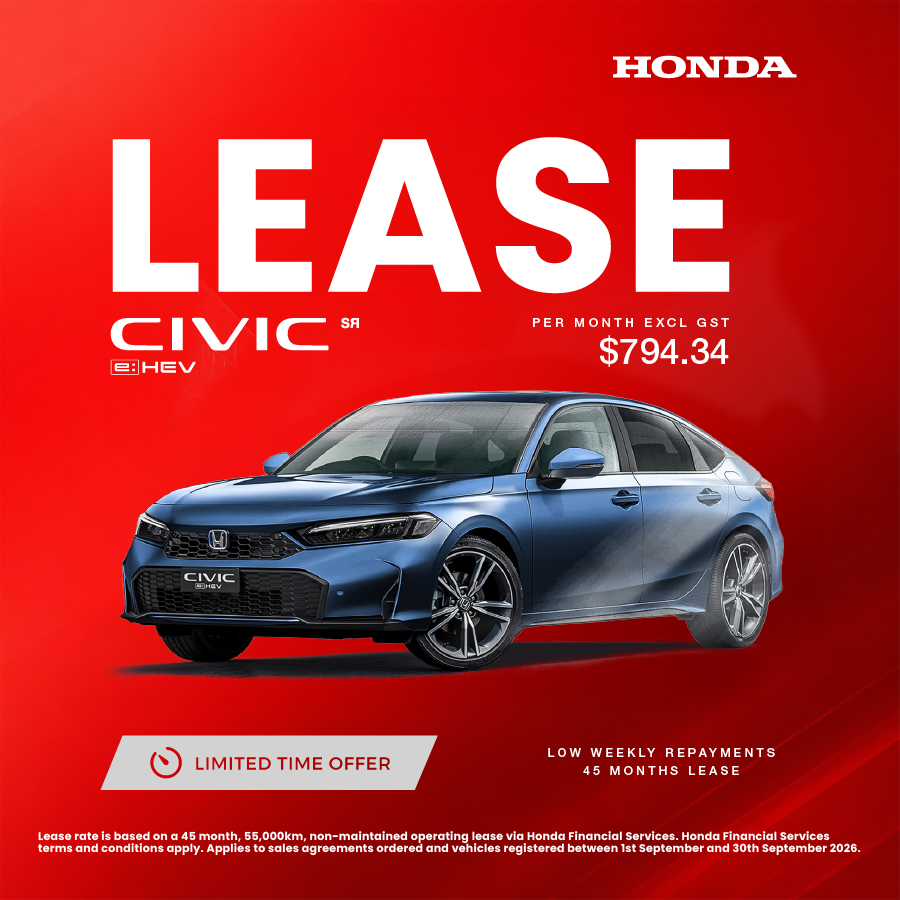 Honda NZ Leasing Offer CIVIC September